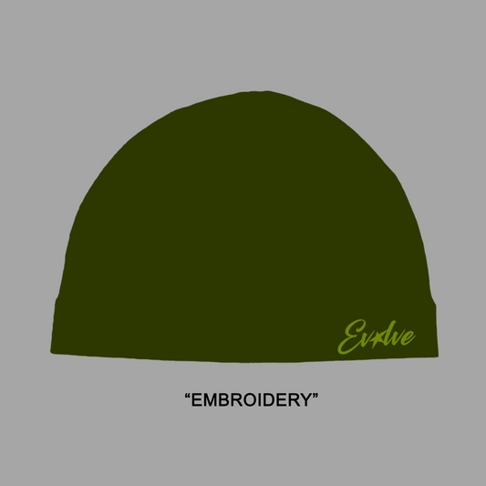 ARMY GREEN EVOLVE "EMBRIODERY" SKULL CAP