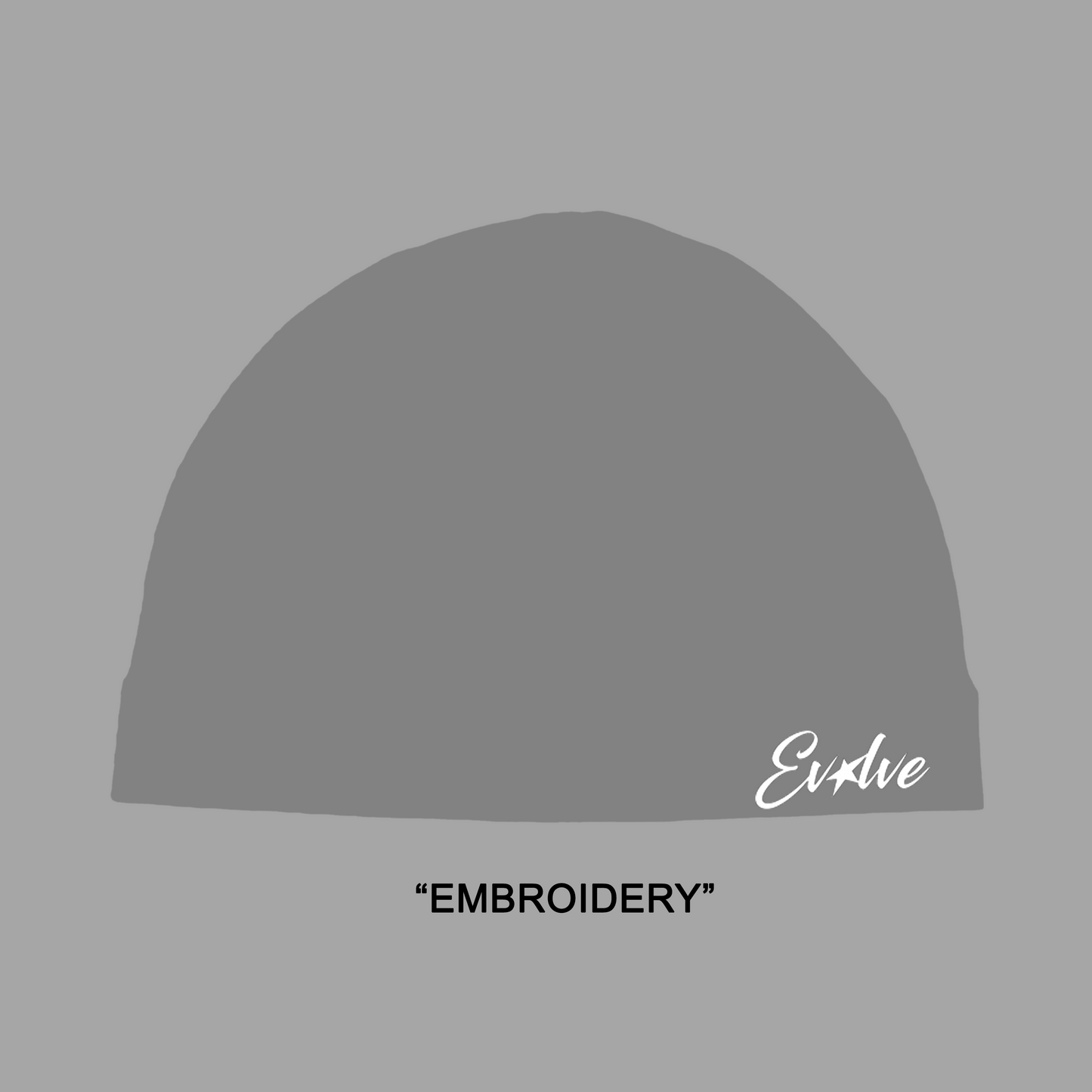 LIGHT GREY EVOLVE "EMBRIODERY" SKULL CAP